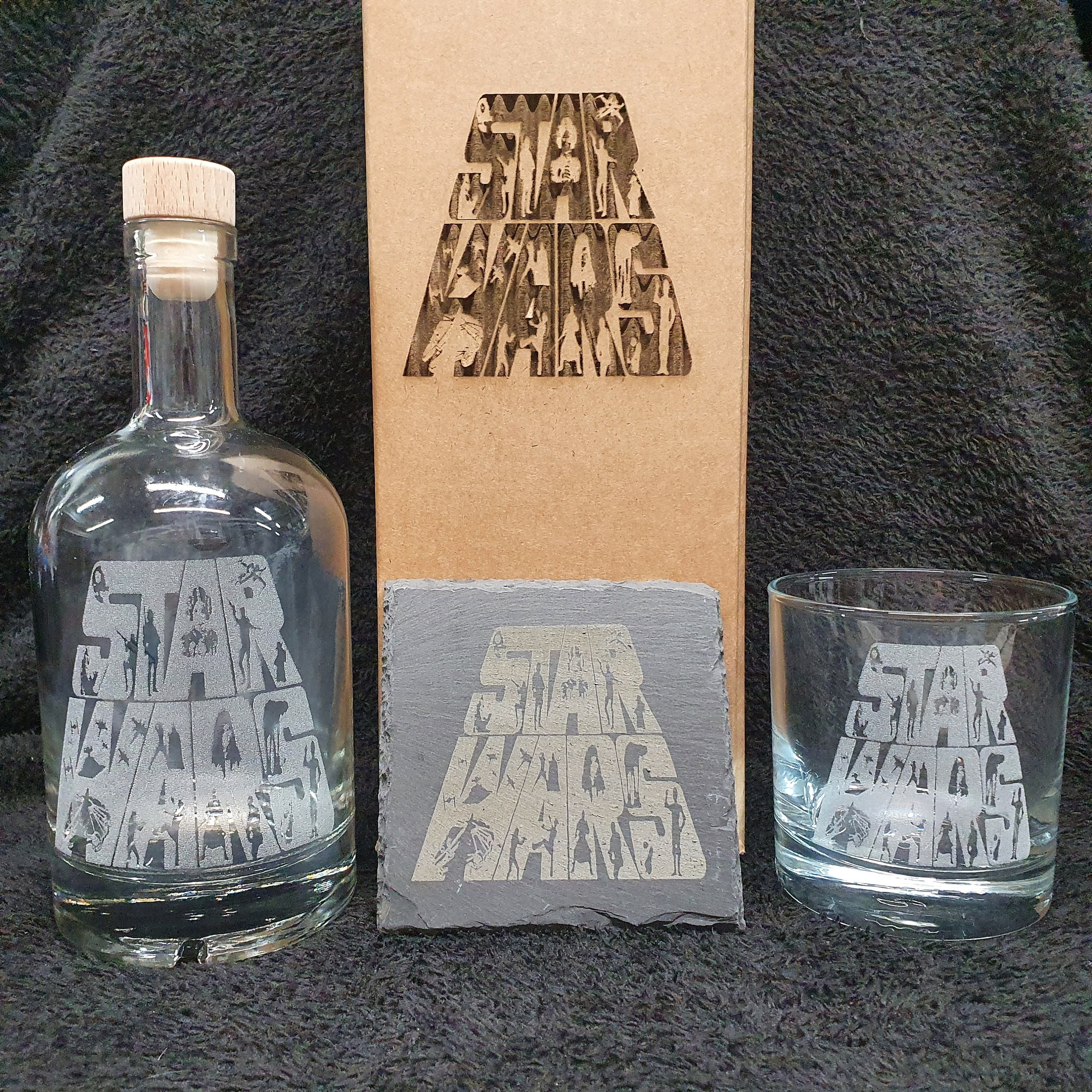 Star Wars Decanter Box Set for 2 Can Be Personalised 