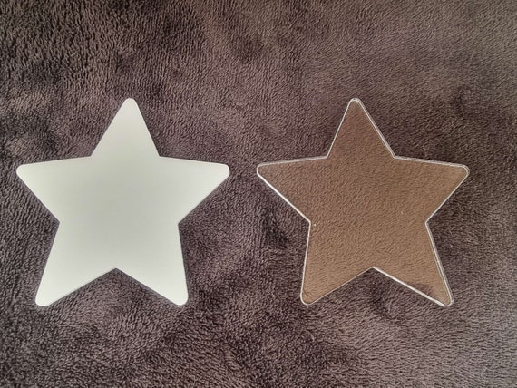 Star Shape Sublimation Crafting Blank Acrylic Clear or White 