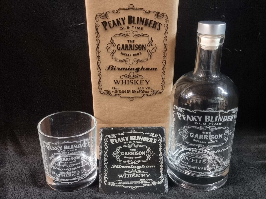 Peaky Blinders Whisky Custom Decanter Box Set Can Be Personalised Etsy