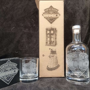 Dr Who glass box sets can be personalised