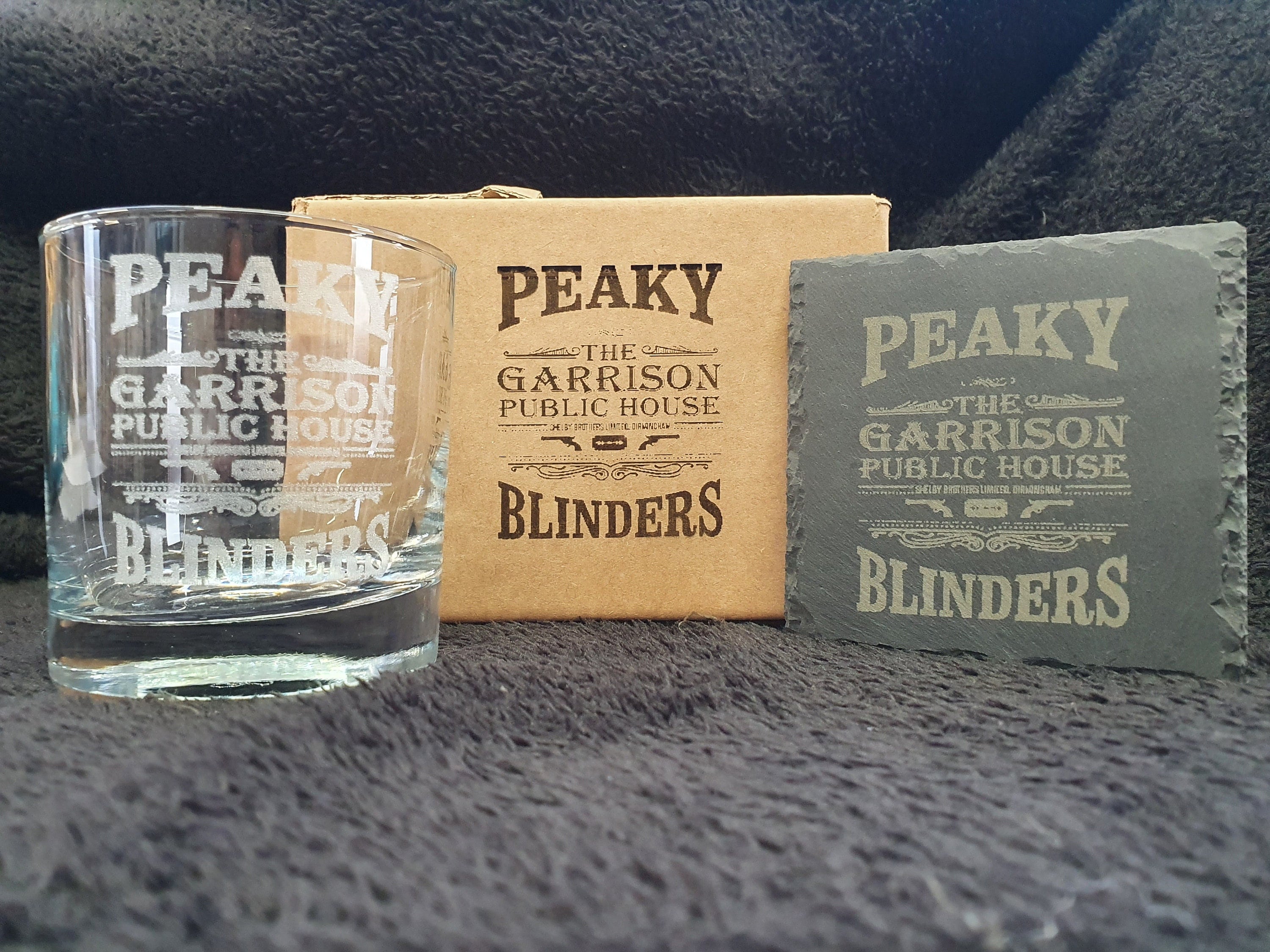 Peaky Blinders Garrison Slate Coasters 10cm x 10cm 