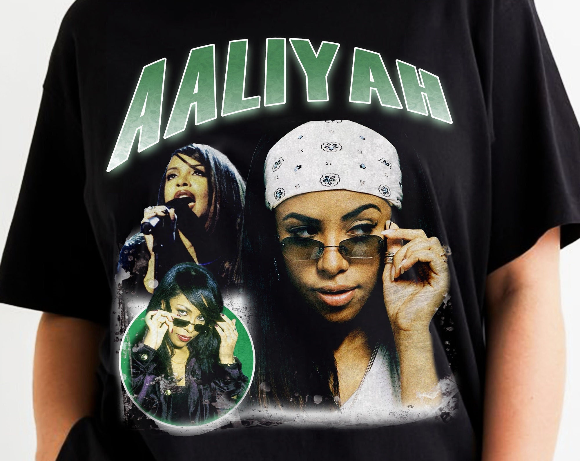 Discover Aaliyah Vintage T-Shirt, Hip Hop T-Shirt, Herren Damen Unisex Shirt