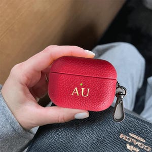 Aangepaste AirPods 1,2,3,4 en Pro 1, 2 premium lederen hoes, monogram airpods leren hoes, gegraveerde AirPods Pro-hoes gratis verzending