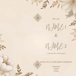 Digital Nikkah Invitation Template
