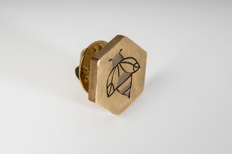 Brass Bumble Bee Pin: Handcrafted Suit Accessory, Made in Ireland - Etsy