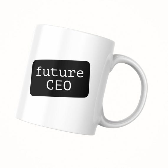 Funny Office Mug - Future CEO - Birthday Gift for Work Friend, Manager, Boss