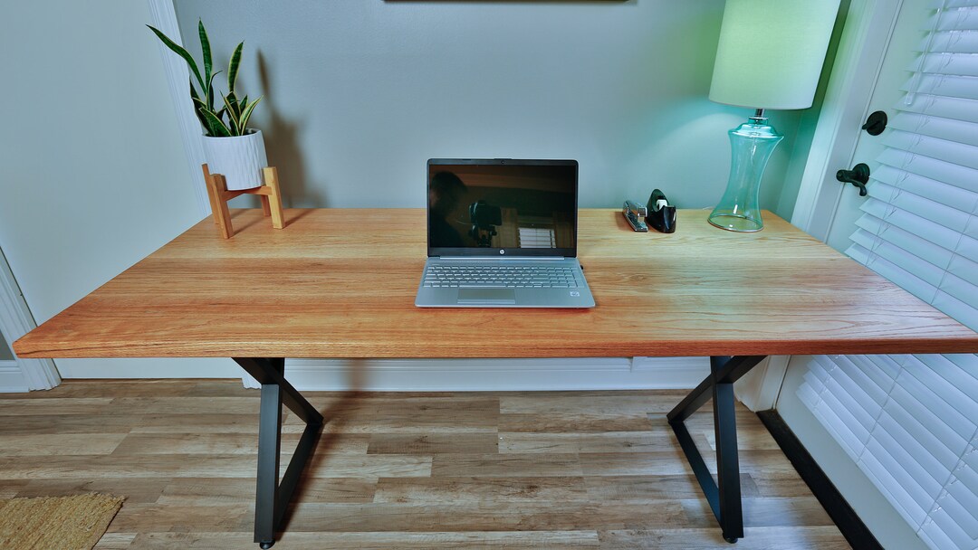 Red Oak Desk Etsy