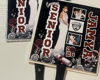 Ventaglio personalizzato con foto per la laurea / Ventaglio personalizzato con foto / Bomboniere per la festa della classe del 2026 / Ventaglio per la cerimonia all'aperto / Sagoma del laureato