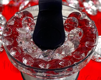 Glam Toppers for 20 ounce & 40 ounce tumblers;  Sparkling Gam Toppers; Rhinestone Tumbler Lid for Tumblers; Bling Tumbler Toppers