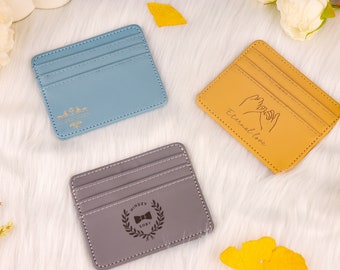 Customized handmade leather card bag, multifunctional card bag, high-end and compact, suitable for daily carrying