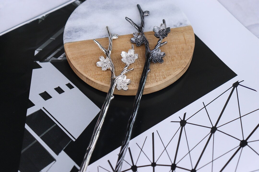 Plum Blossom Metal Hairpin, Woman Hairpin, Hair Stick, Metal Hairpin
