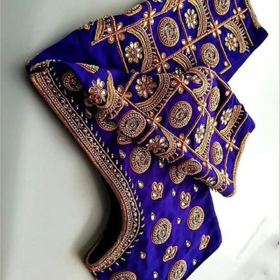 Maggam Work Blouse, Aari Work Blouse, Fully Customized Handmade Blouse,  Custom Stitch Blouse ,wedding Blouse Designer Blouse , Bridal Blouse - Etsy  Canada