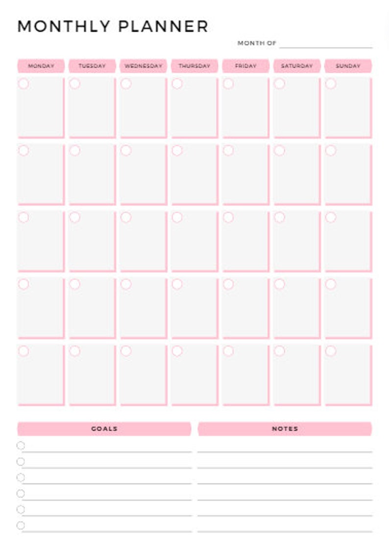 Printable Diary 2023 Printable Pink 2023 Diary Printable Etsy Uk