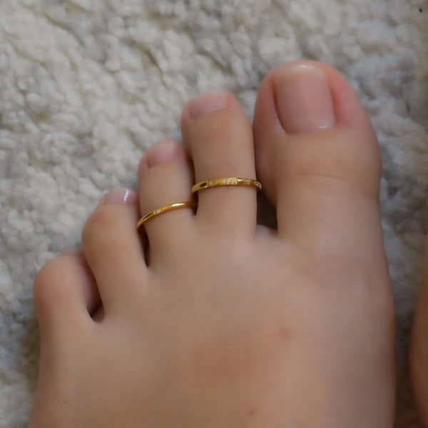 Double Toe Rings Etsy