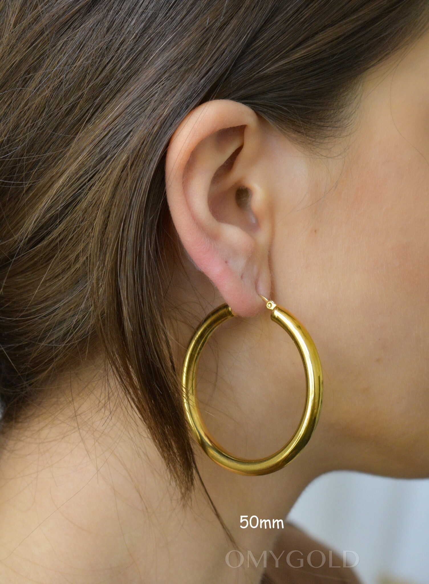6 inch 2024 hoop earrings