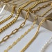Gold Filled Chain Necklace Cable Chain Waterproof Non Tarnish Necklace Bracelet Anklet Chains Women Necklace Mens Jewelry Kids Chain 
