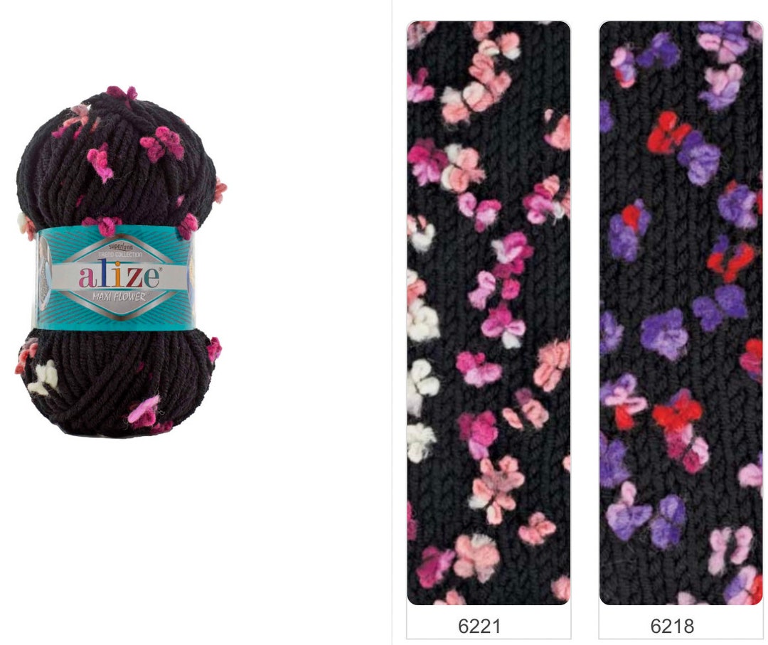 Alize flower wool deals