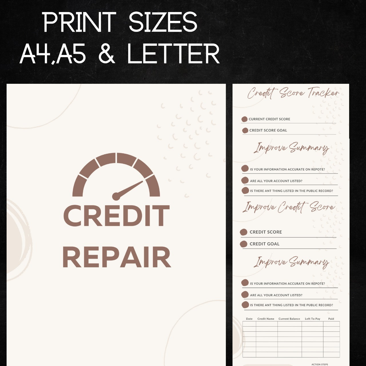Credit Repair Templateeditable Templatecredit Repair Etsy Credit Repair Templateeditable Templatecredit Repair Etsy