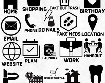 Everyday Icons Svg - Etsy
