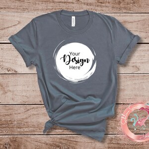 Women&#39;s Gray T-Shirt Mockup, Women&#39;s SVG T-Shirt Mockup, Bella Canva 3001 T-Shirt Mockup, Women&#39;s Flat Lay Tee, T-Shirt Mockup