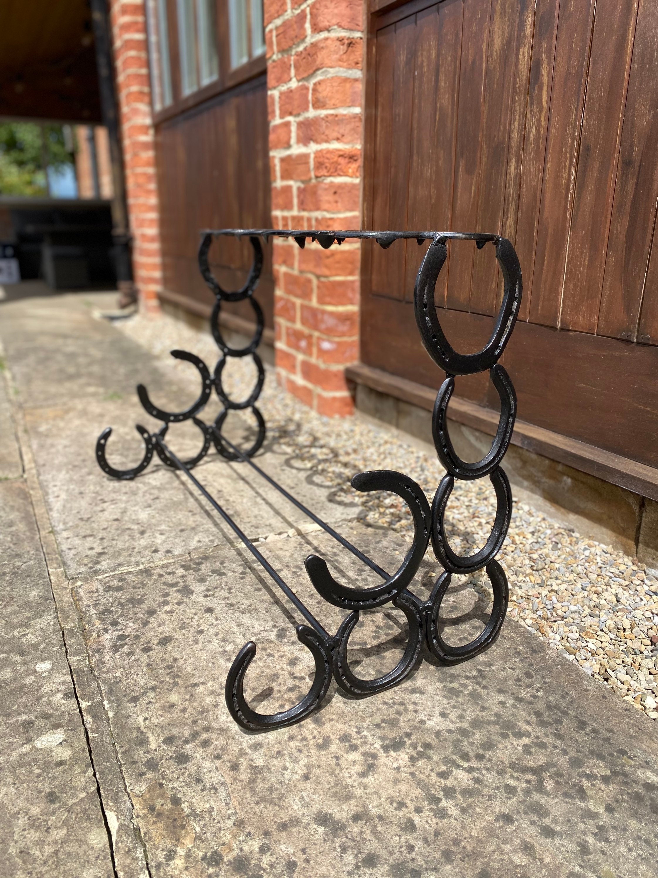 Horseshoe Boot Rack Welly Boot Holder, Wellington Boot Rack, Wall Boot