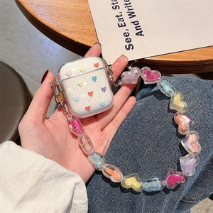  Cute Airpod Pro Case Smile Sun Flower Bracelet Design Soft  Silicone Clear Glitter Protective Cover for Airpods Pro Case : Electronics