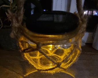 Lámpara solar de vidrio marítimo