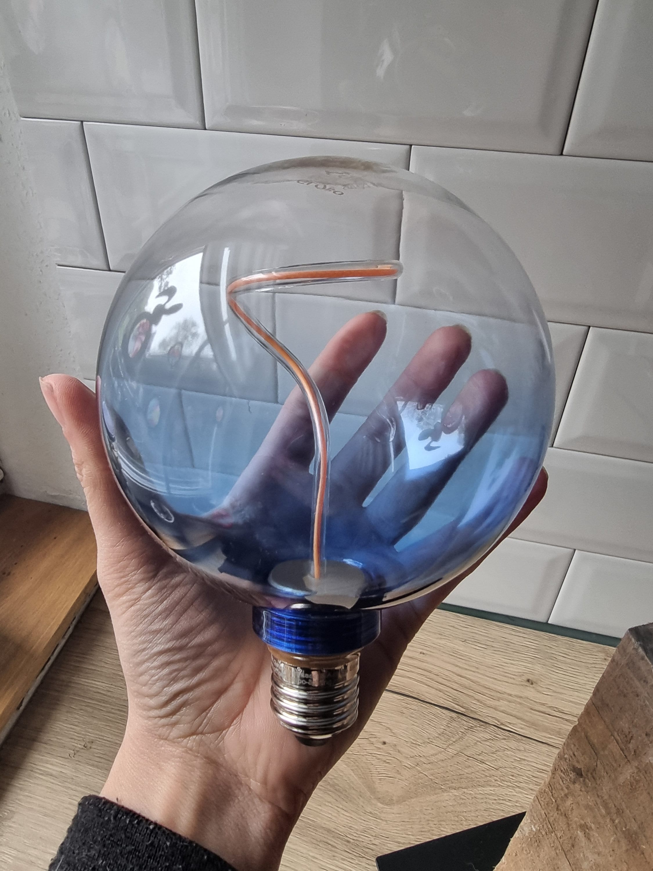 Glas kugel lampe