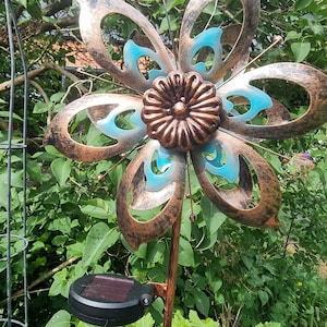 Solar lamp garden wind chime windmill flower lighting outdoor decoration metal winter garden outdoor lighting solar
