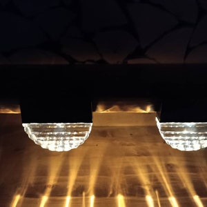 Solar lamp garden lighting set of 2 with RGB
