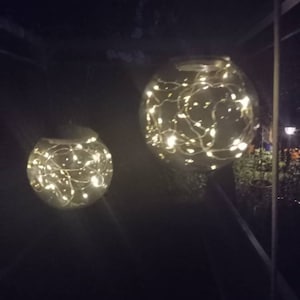 Garden solar lamps light bubble