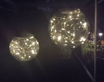 Garden solar lights, bubble lights