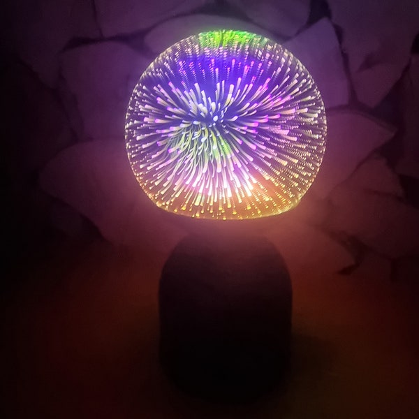 Table lamp USB battery magic ball 3D effect