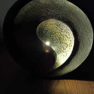 Solar lamp garden stone sculpture