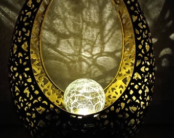 Solar lamp garden table lamp gold