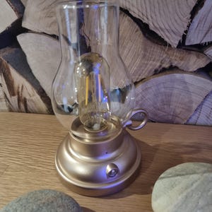 Table lamp nostalgia lantern battery petroleum look