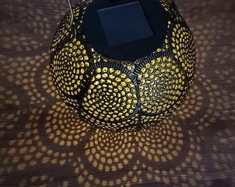 Solar garden lamp sphere decoration