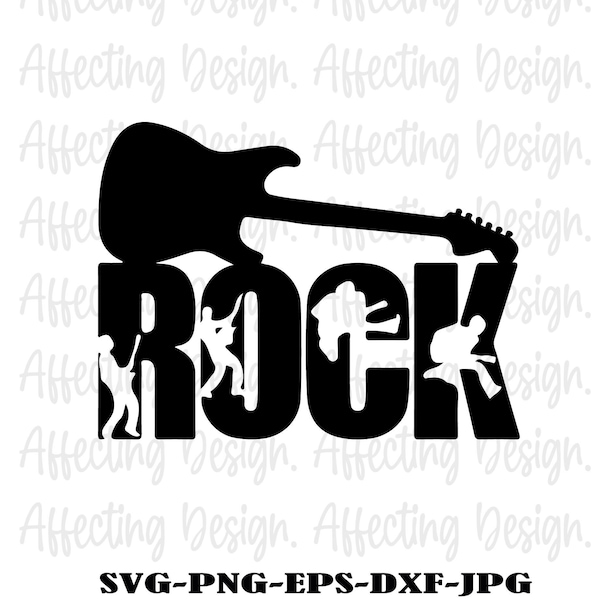 Rock Hand svg Rock On Hand svg Rock Hand cricut Rock Hand silhouette Rock Music svg Musician cut file Rock svg eps png dxf jpg