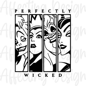 perfectly wicked svg, witches svg, instant download, svg files for cricut, svg for shirts, png, svg, dxf