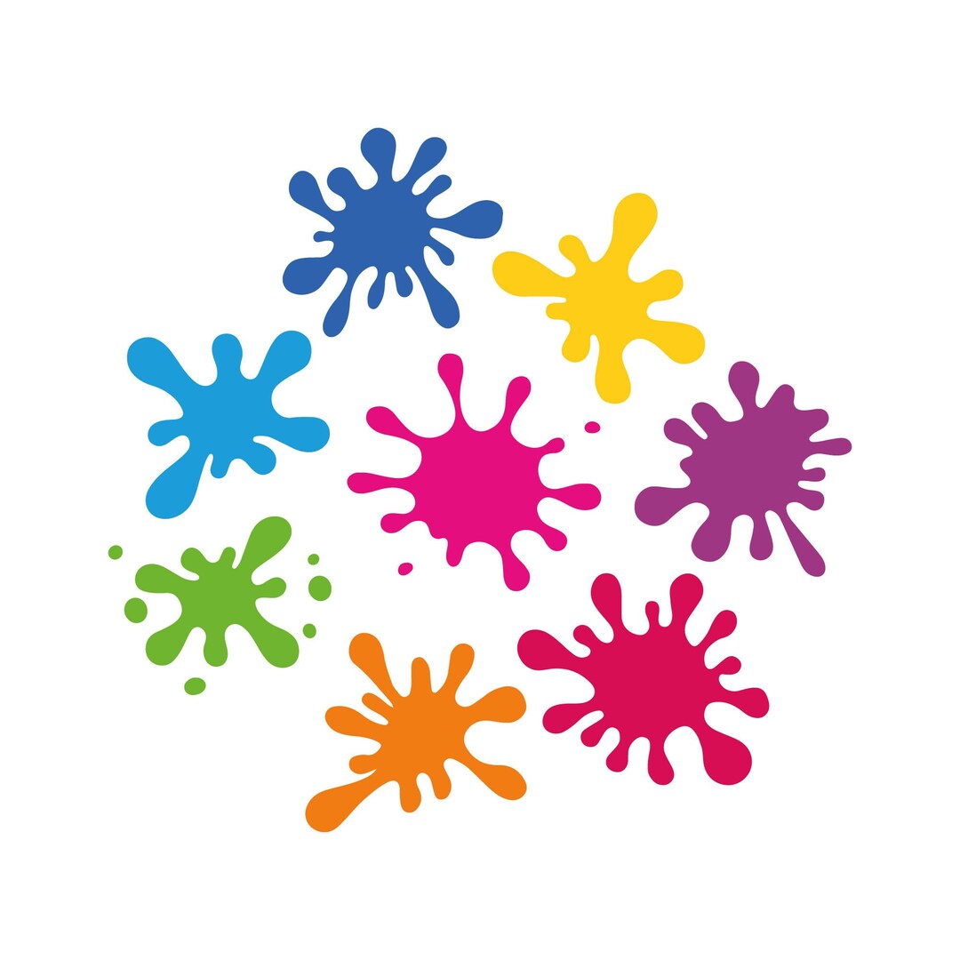Paint Splatter SVG Bundle Paint Splats Svg Paint Svg - Etsy