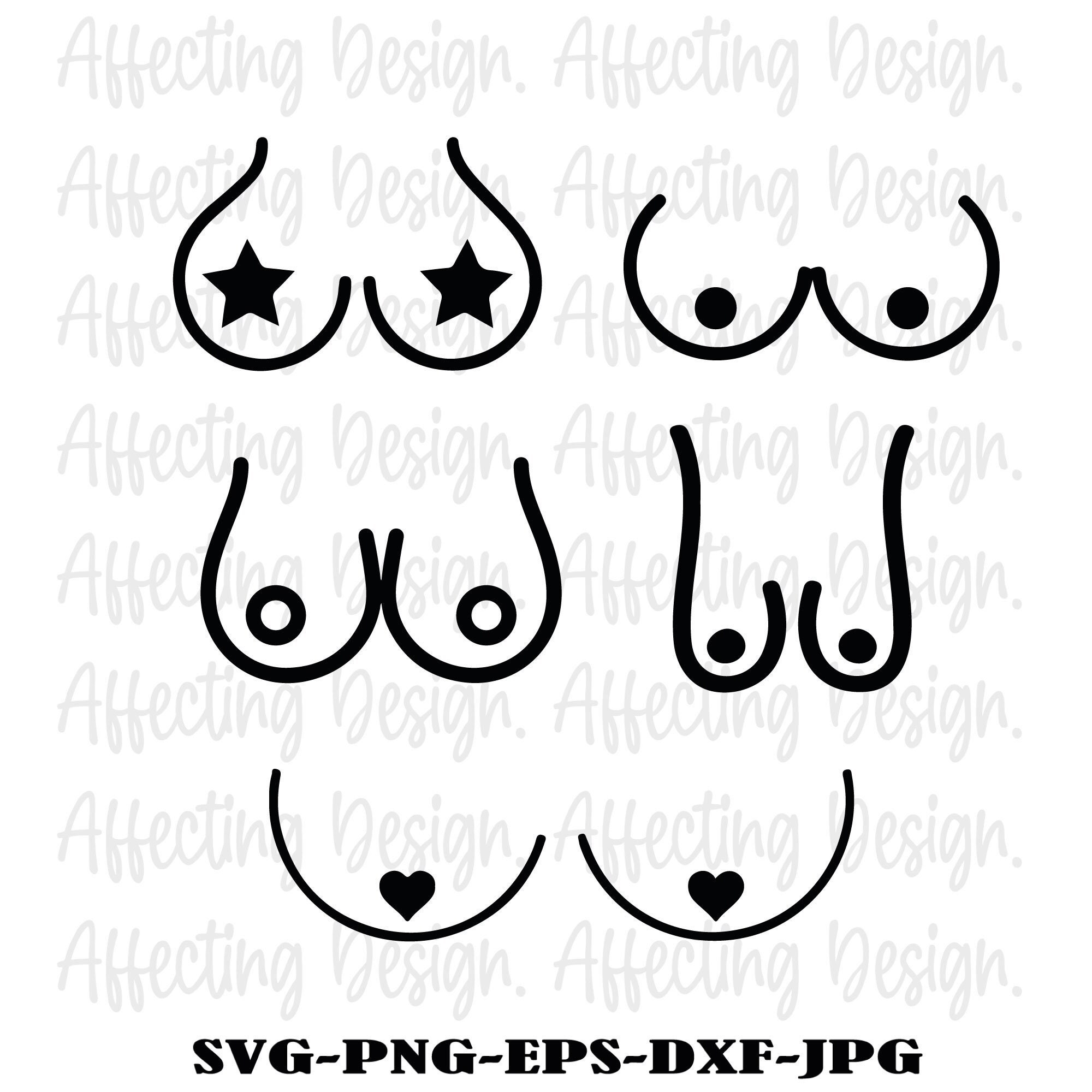 Boob SVG, PNG, PDF, Breasts Svg, Boobies Svg, Tits Svg, Sexy Boobs