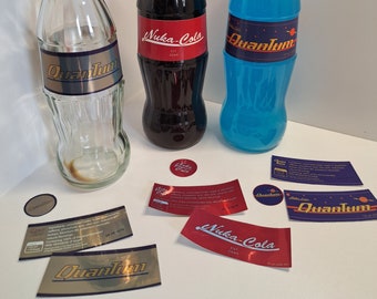 Nuka Cola Label Quantum Cola  Fallout  For Fans Sticker Label Fan Art Nuka Bottle Replica Cosplay Fallout Sticker Party Quantum Bottle