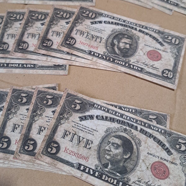 Authentic NCR Dollars Replica Set for Fallout Collectors Money Dollars Fallout Gift Gadget Souvenir