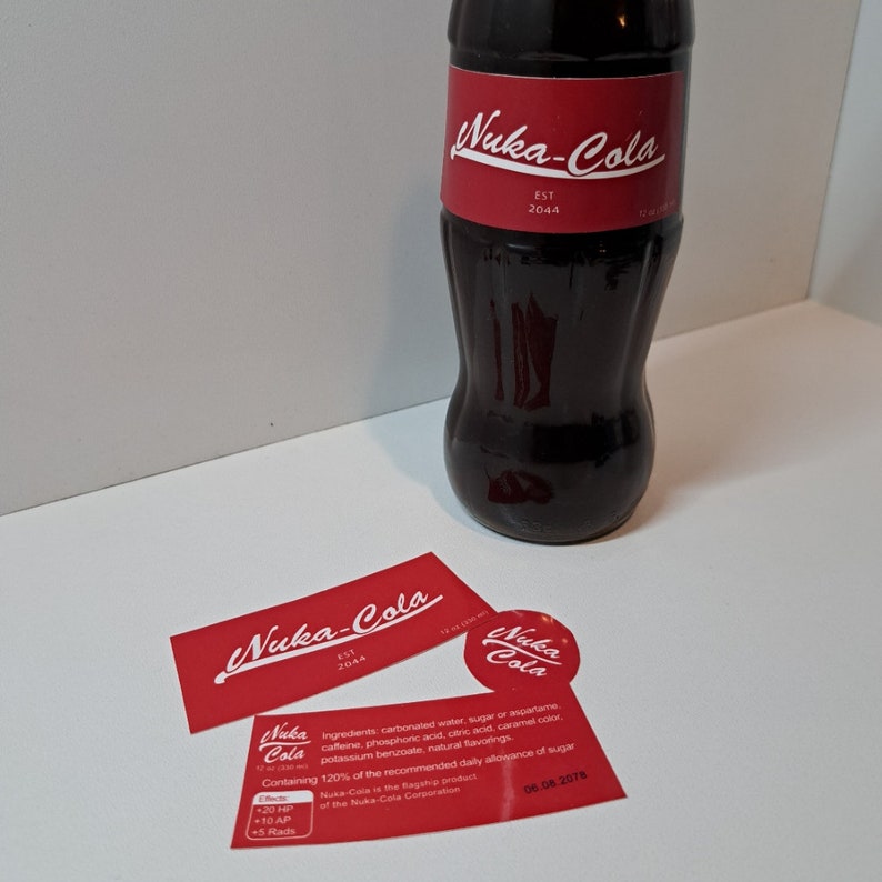 Nuka Cola Label Quantum Cola Fallout for Fans Sticker Label Fan Art ...