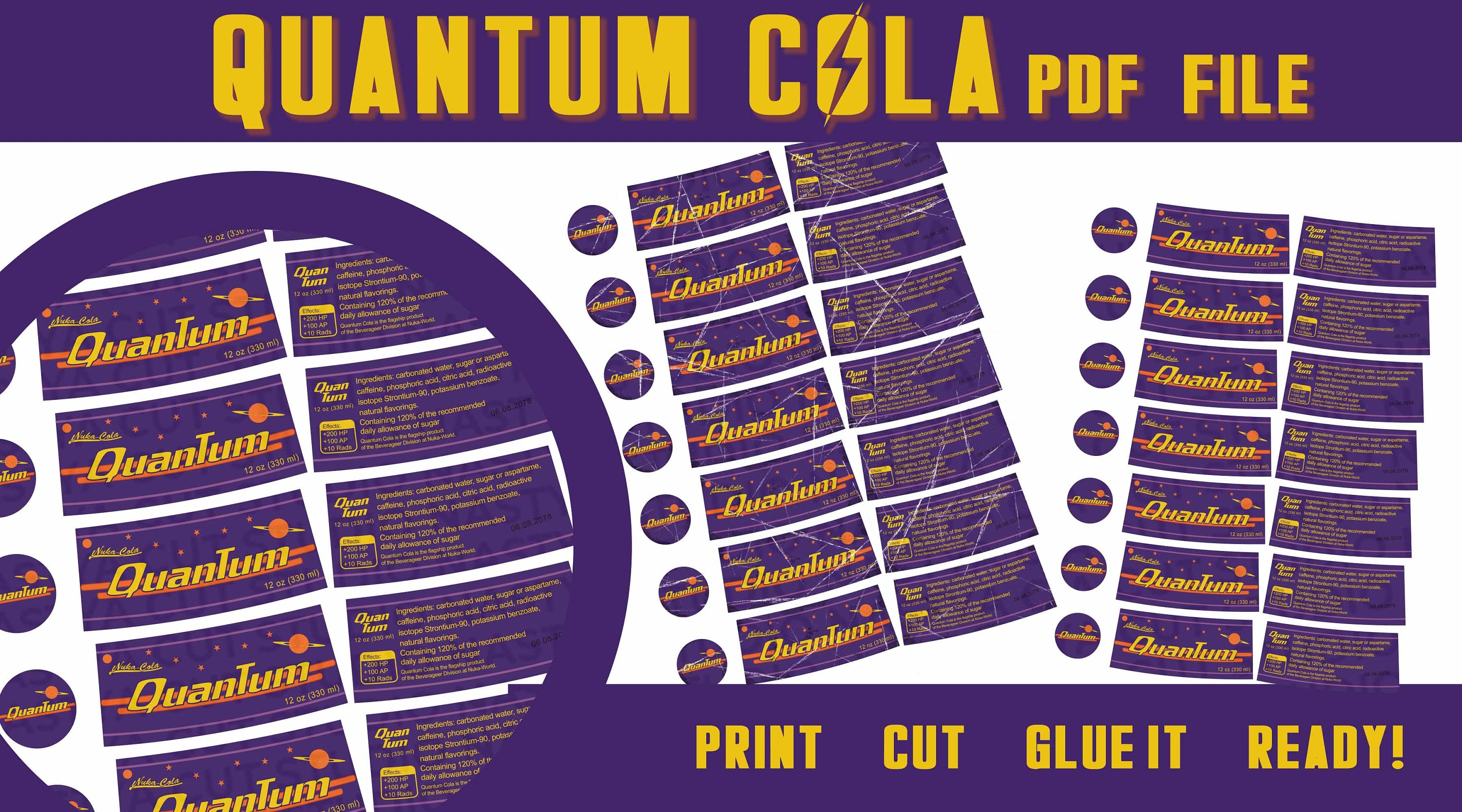 Quantum Cola Label for Fans Pdf Label Printable Digital Paper Fan Art Nuka  Bottle Replica Cosplay Fallout Inspiration Party - Etsy Israel, image size:3000x1667