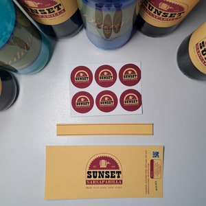 Sunset Sarsaparilla Label Quantum Cola Fallout for Fans Sticker Label ...