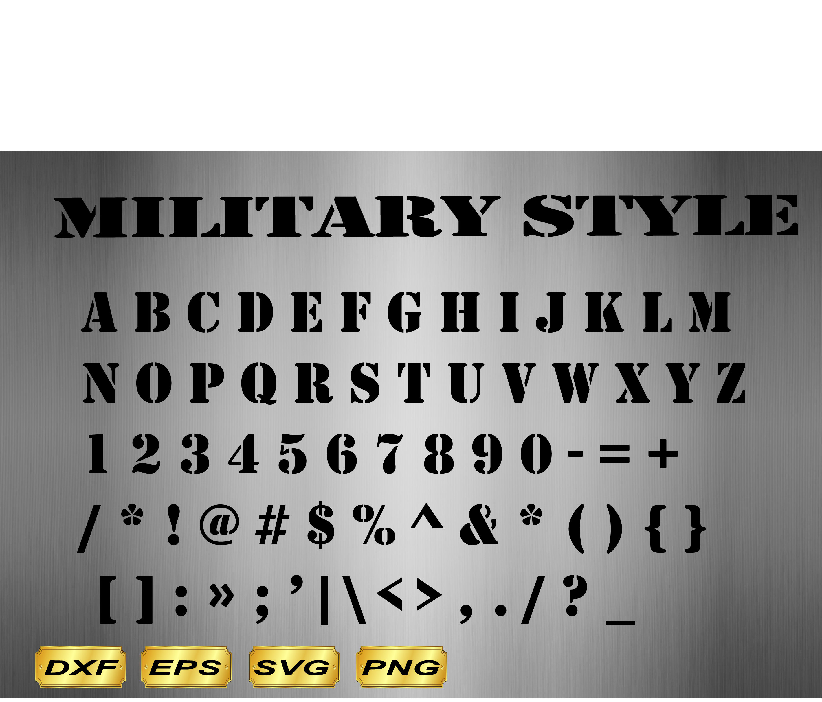 Military Alphabet SVG War Style Font Svg Old Letters Etsy