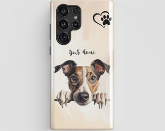 Greyhound Dog Phone Case - Samsung Galaxy S24/23/22/21/Plus/Ultra, Dog Mom Case, Galaxy Dog Cover, Dog Portrait