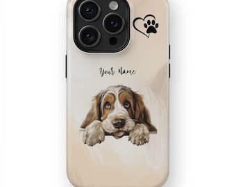 Grand Basset Griffon Vendeen Dog Phone Case - iPhone 15/14/13/12/Pro/Max/Plus, Dog Mom Case, Custom Dog Cover, Dog Portrait, Magsafe Case