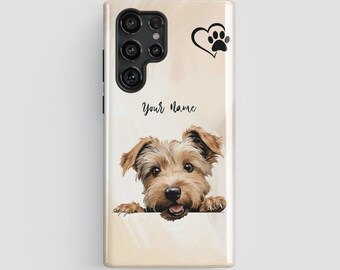 Glen of Imaal Terrier Dog Phone Case - Samsung Galaxy S24/23/22/21/Plus/Ultra, Dog Mom Case, Galaxy Dog Cover, Dog Portrait